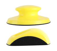 ULTECHNOVO 2 Piezas 5 Plato Adhesivo Amarillo Lijadora Gancho y Disco De Lija Ganchos Adhesivos Para Colgar Bloques De Lijado Disco Abrasivo Manual Papel De Lija 100 Mm Pu Disco Autoadhesivo