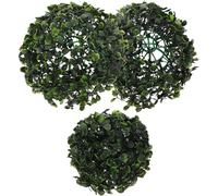 ULTECHNOVO 2 Piezas Bola de Boj Artificial Verde Ligera y Resistente a Deformaciones para Decoración Interior y Exterior Material PE y Forma Esférica