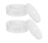 ULTECHNOVO 2 Piezas Caja de Conexiones Redonda para Cámara de Seguridad Plástico Blanco, Gran Espacio y Aplicación Versátil para Vigilancia en Pared