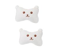 ULTECHNOVO 2piezas Almohada De Cuello De Viaje Para Automóvil Reposacabezas De Peluche Diseño Tierno Soporte Cervical Suave Para Conducir y Viajar