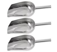 ULTECHNOVO 3 Piezas Pala Recogedora de Granos y Hielo de Acero Inoxidable Diseño Práctico y Resistente para Fiestas de Cumpleaños y Buffets