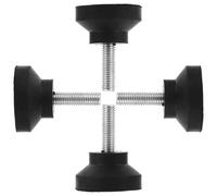 ULTECHNOVO 4 Pcs Pies Niveladores Patas Ajustables M8 de Goma y Metal, Negro, para Máquina y Equipo, Suelos Irregulares y Aplicaciones de Alta Carga