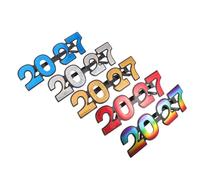 ULTECHNOVO 5 Piezas Gafas de Fiesta Rojo para Fin de Año 2027 con Lente Transparente y Diseño Ligero para Adultos Cabina de Fotos
