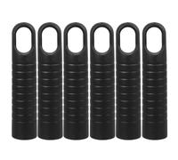 ULTECHNOVO 6 Piezas Accesorios de Mango para Escoba y Fregona Color Negro Agarre Cómodo y Material Pp Resistente para Limpieza Doméstica