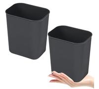 ULTECHNOVO Bote De Basura Rectangular De Plástico 2 Piezas 5L Contenedor De Desechos Para Cocina Oficina Hogar Sala De Estar Dormitorio