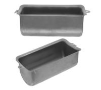 ULTECHNOVO Carcasa de Protección del Condensador, Cubierta Aislante Metálica de Acero Plata 2 Piezas Aislamiento Térmico y Acústico, Accesorio de Compresor para Bomba Silenciosa sin Aceite