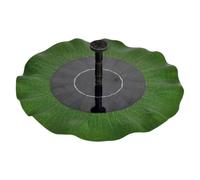 ULTECHNOVO Fuente Solar de Hojas de Loto para Estanque y Baño de Pájaros, Bomba Panel Monocristalino y Diseño Abs para Jardín Exterior