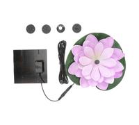ULTECHNOVO Fuente Solar para Estanque Flotante de Plástico Púrpura 7v