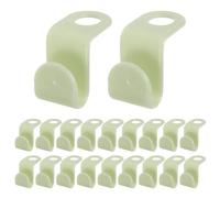 ULTECHNOVO Ganchos Conectores para Perchas de Ropa Conector de Perchero de Plástico, 80 Piezas, Apilables, Antideslizantes, Verde Claro, para Ropa y Armario, Organización del Hogar
