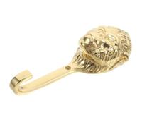 ULTECHNOVO Ganchos de Pared Decorativos Ganchos para Cabezas de Animales de Latón Dorado, Cabeza de Gorila, 1, con Tornillos de Instalación, para Entrada y Decoración del Hogar