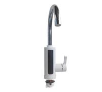 ULTECHNOVO Grifo de Agua Caliente Blanco 220V AC220-240V 50Hz Enchufe EU Grifo del Lavabo de Acero Inoxidable y ABS Calefacción Instantánea, para Baño y Hogar