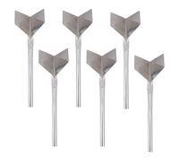 ULTECHNOVO Herramienta de Esquina de Pared de Acero Inoxidable, Paleta de Esquina 6 Pcs, Ángulo de 90°, Plata, para Retirar Exceso de Masilla y Acabado Final de Yeso