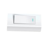 ULTECHNOVO Interruptor de Luz Pulsador para Lámpara de Seguridad, Mini Conmutador Manual para Iluminación en Pared, Adecuado para Dormitorio y Escaleras