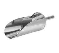 ULTECHNOVO Pala de Metal para Hielo Cuchara de Acero Inoxidable, Acero Inoxidable, Borde Liso y Redondeado, No se Deforma, para Cocina, Bar y Fiesta
