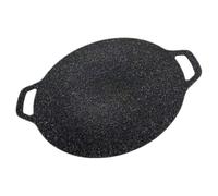 ULTECHNOVO Placa de Parrilla Redonda Antiadherente para Barbacoa Coreana, Portátil Piedra con Distribución Uniforme del Calor para Picnics al Aire Libre