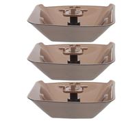 ULTECHNOVO Recolector de Aceite Extraíble para Campana Extractora de Cocina, 3 Piezas Negras de Pp Estructura de Tres Garras, Fácil de Limpiar y Diseño Cuadrado