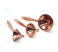 ULTECHNOVO Set de 3 Mini Embudos de Acero Inoxidable con Asa para Cocina, Resistente y Multifuncional, Adecuado para Líquidos, Aceites y Especias Hogar