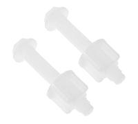 ULTECHNOVO Tornillos para Asiento de Inodoro 2 Piezas de Pom Blanco Fijación Segura y Práctica para Baño y Restaurante