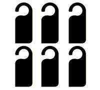 ULTNICE 6 Unids Puerta de Madera Signo Percha Puerta de Advertencia Etiqueta Mini Mensaje Pizarra Puerta de Hotel Signo Colgante