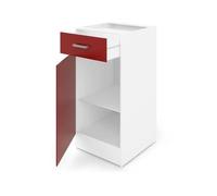 Ultra Mueble de cocina bajo ULTRA L 40 - rojo mate