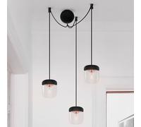 UMAGE Acorn lámpara colgante 3 luces negro/cobre