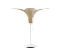 UMAGE Jazz lámpara de mesa roble claro, base blanca