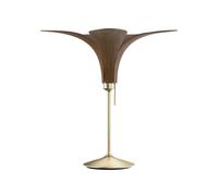 UMAGE Jazz lámpara de mesa roble oscuro, base de latón