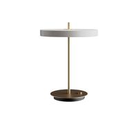 UMAGE Lámpara de mesa LED Asteria Table, USB, gris claro/latón