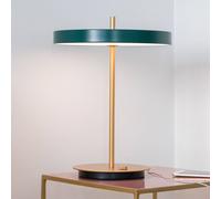 UMAGE Lámpara de mesa LED Asteria Table, USB, verde bosque/latón EC:EPREL:891773