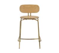 Umage Taburete Curious 65 cm Oak-brass