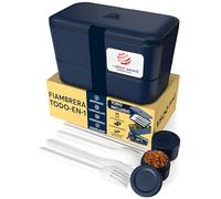 Umami Bento Lunch Box Fiambrera, Azul Medianoche, 1500 ml