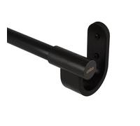 Umbra Bellwood - Barra de cortina extensible con diámetro de 25 mm, longitud ajustable de 107 a 305 cm, incluye topes y material de fijación, color negro