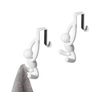 Umbra Buddy Gancho para gabinete, juego de 2, Blanco