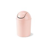 Umbra Mini cubo de basura de 1.25 galones con tapa abatible, pequeño cubo de basura para espacios compactos debajo de mesas y mostradores, cubo de basura en miniatura, tapa extraíble para cocinas,
