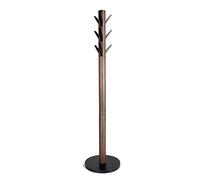 Umbra Perchero, colgador de ropa, paragüero y organizador de sombreros con forma de Flapper, ideal para entrada, madera, negro y nogal