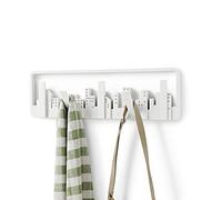 Umbra Skyline Perchero de plástico con varios ganchos, Blanco