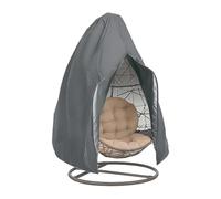 UMCHU 1 Pieza Funda para Silla de Huevo,para Hamacas con Forma de Huevo,etc | Poliéster, 190 × 115 cm, Gris, con Cremallera, Cordón Ajustable, Impermeable, Previene Eficazmente el Desgaste de la Silla
