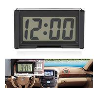 Umisu - Reloj digital LCD de coche, calendario, pantalla portátil, para salpicadero, reloj electrónico, fecha de la hora de la mesa del coche, oficina