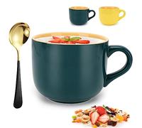 Umllpet Taza Grande Cerámica 700ml con Asa, Taza de Café, Capuchino y Desayuno Multiusos, Cuenco XXL para Cereales y Ensalada, Regalo Día del Padre