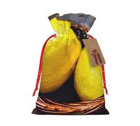 Una cesta de regalo de tela delicada con cordón, encantadora bolsa de regalo de vacaciones para celebraciones