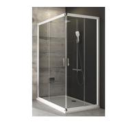Una pared lateral para cabina de ducha RAVAK Blix, modelo BLRV2K-90, color blanco y transparente, referencia 1XV70100Z1