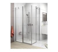 Una puerta de ducha Ravak Chrome CRV2-120, acabado aluminio brillante + cristal transparente, modelo 1QVG0C00Z1