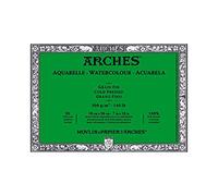 Arches Bloc de acuarela Aquarelle 4L 18x26 20 hojas 100% fino 300 g Blanco natural