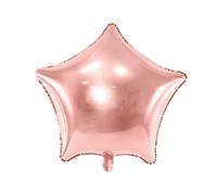 Unbekannt - Globo de Mylar Foil con forma de estrella rosa dorado metalizado, diámetro 48 cm