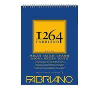 Fabriano – Bloc de dibujo Esbozo 1264 – A4 90 g/m² – 120 hojas – con espiral, grano natural