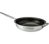Unbekannt Sartén Antiadherente abocardada Alta Grosor de 5 milímetros para Stir Salto Pasta y arroz con Mango de Acero, diámetro 360 Mm cod.ALSA2111BMS36