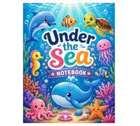 Under the Sea Notebook: Ocean-Themed Lined Writing Journal Featuring Dolphins, Whales, Sea Turtles and More | 120 Writing Pages