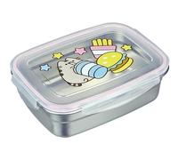 Undercover - Fiambrera Pusheen con cierre de goma - de acero inoxidable - 550 ml de capacidad - sandwichera escolar - fiambrera para niños - fiambrera