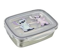 Undercover - Fiambrera Stitch con Junta de Goma - de Acero Inoxidable - Capacidad de 550 ml - sandwichera Escolar - Fiambrera para niños - Lunchbox