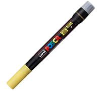 Uni-Ball 181607 - Marcador POSCA con punta de pincel, amarillo | Rotulador con tinta pigmentada al agua, punta de pincel flexible de 1-10 mm, apto para casi todas las superficies
